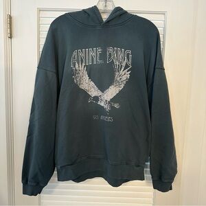 Anine Bing Green Emerald Hoodie Sweatshirt